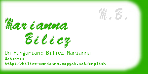marianna bilicz business card